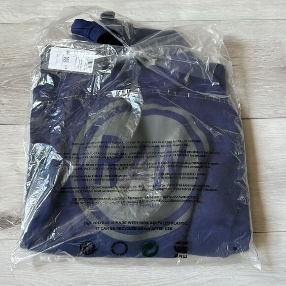 RAW G-Star CIRCLE RAW SWEATER Imperial Blue Large NWT in packaging - Picture 6 of 8